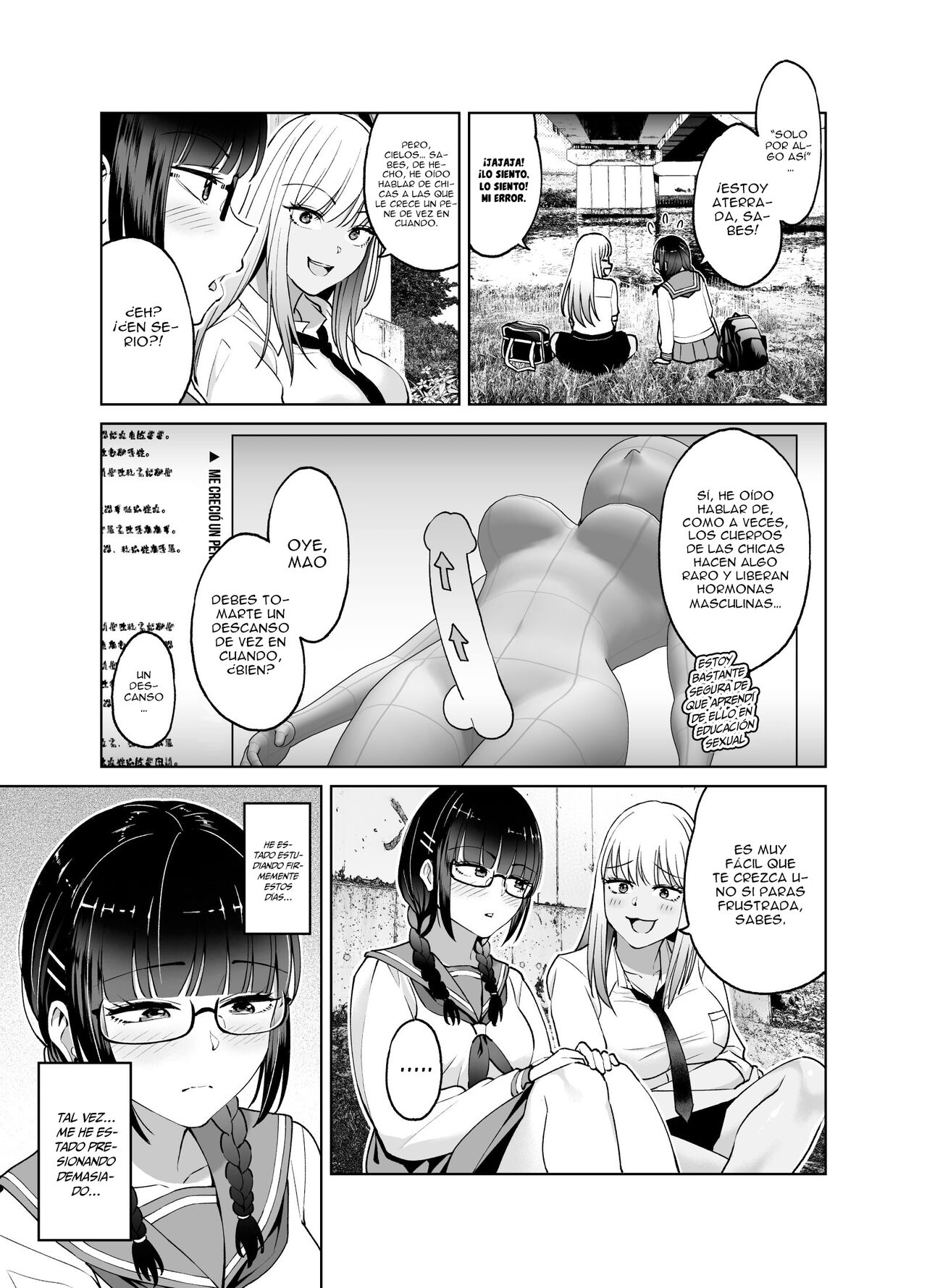 Chinchin Haechatta Mao & Mei | ¡Me creció un Pene! Mao & Mei page 12 full