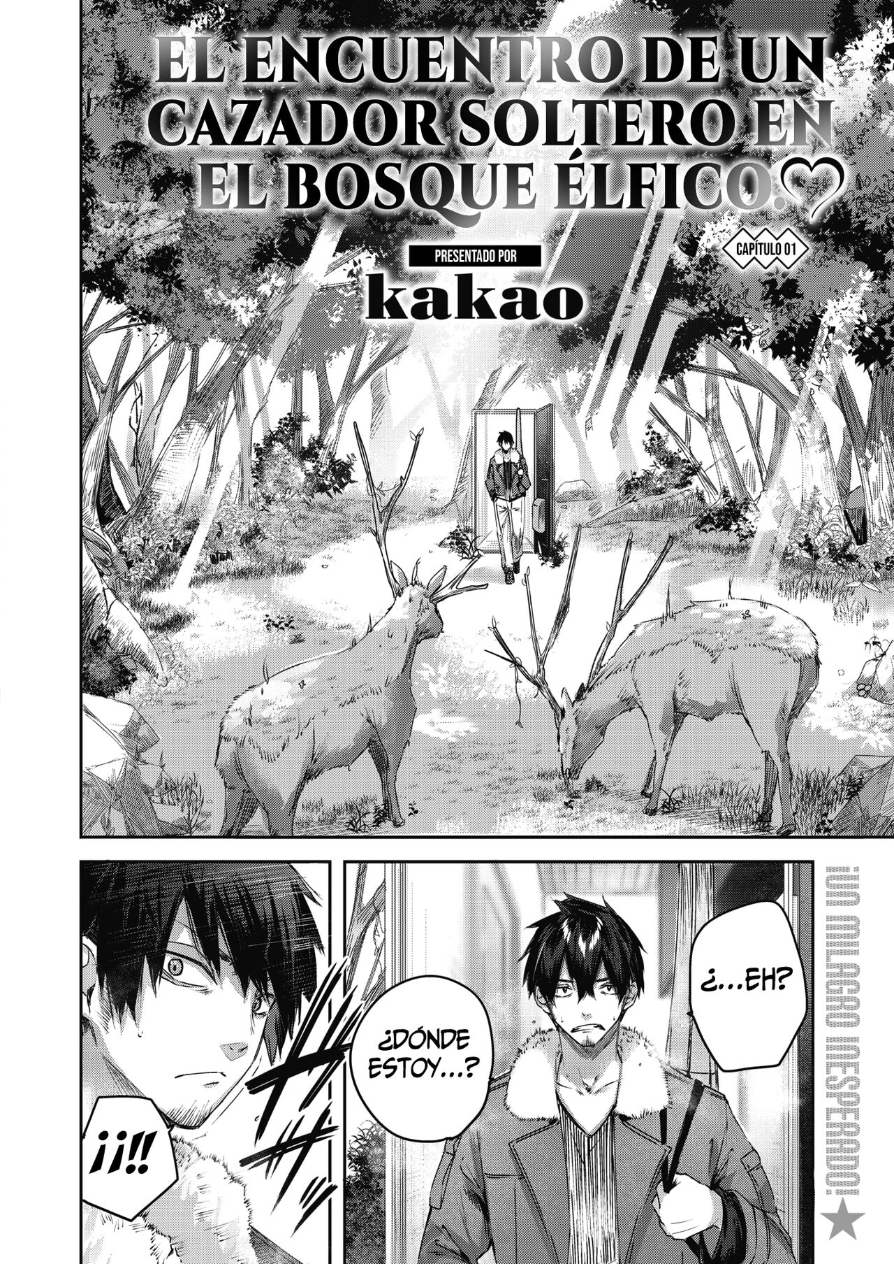 Dokushin Hunter no Deai wa Elf no Mori de♡ Ch.1| El encuentro del cazador soltero en el bosque élfico♡ Cap.1 page 3 full