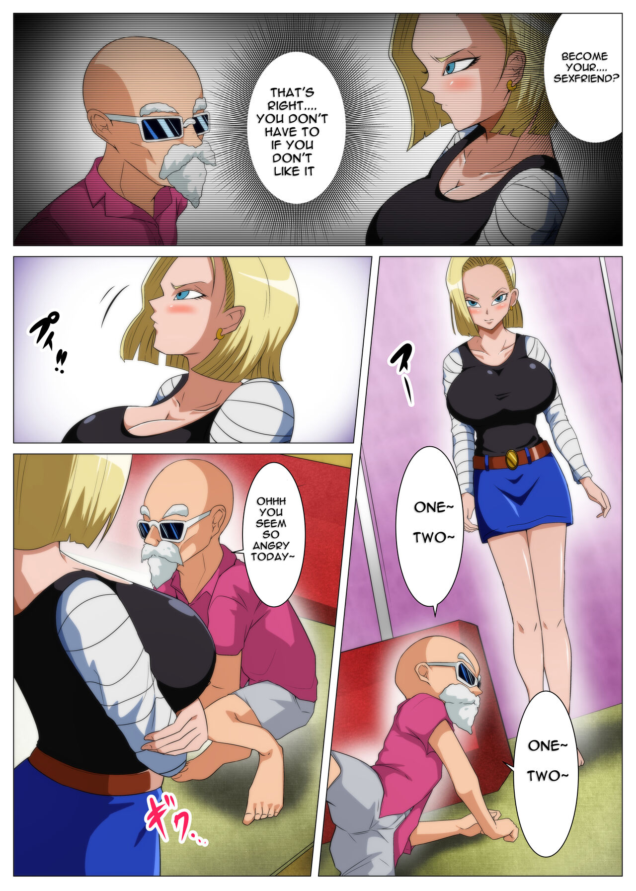 Ero Jii-san to Ecchi na Keiyaku o Shita Bakunyuu Hitozuma page 3 full