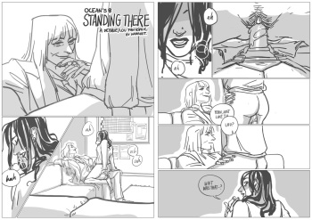 [hattersarts] Standing There: A Debbie/Lou fan comic [Ocean's 8] cover