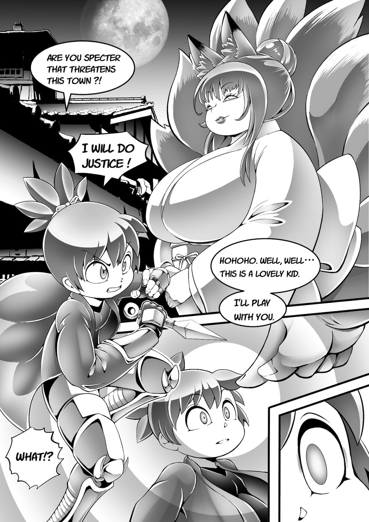 Boy Ninja who loses immediately to the nine-tail fox - Page 1 - Comic Porn  XXX