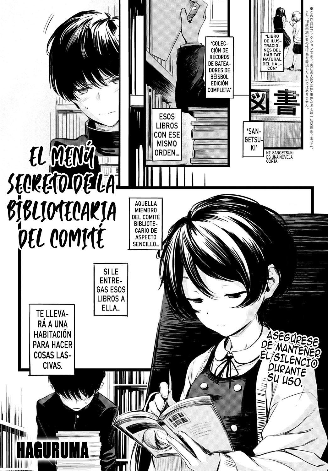 Toshoiin-san no Ura Menu | El Menu Secreto De La Bibliotecaria Del Comite page 1 full
