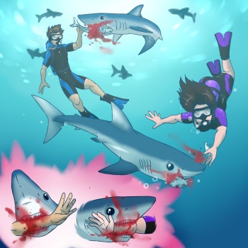 [Aggro Badger] Shark Bites cover