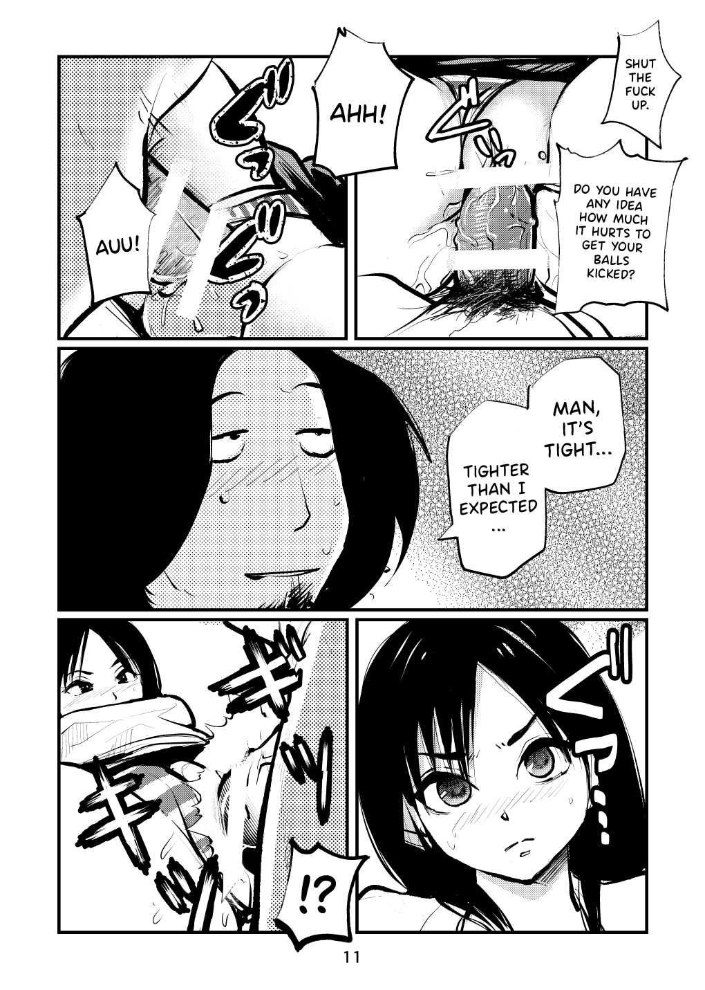 Inran Joshi Ga Modaenagara Kintama Ijimetemita page 11 full
