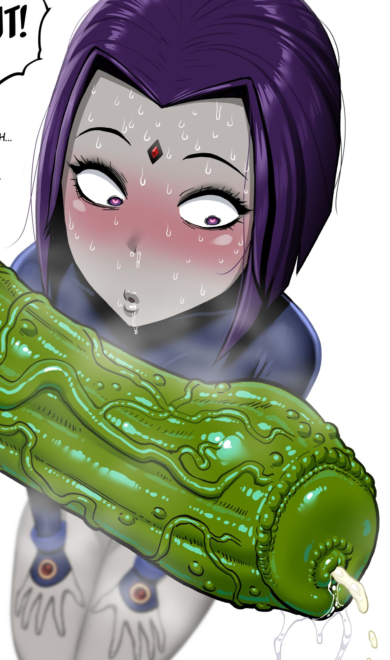 Raven & Beast Boy - Transforming Blowjob page 1 full