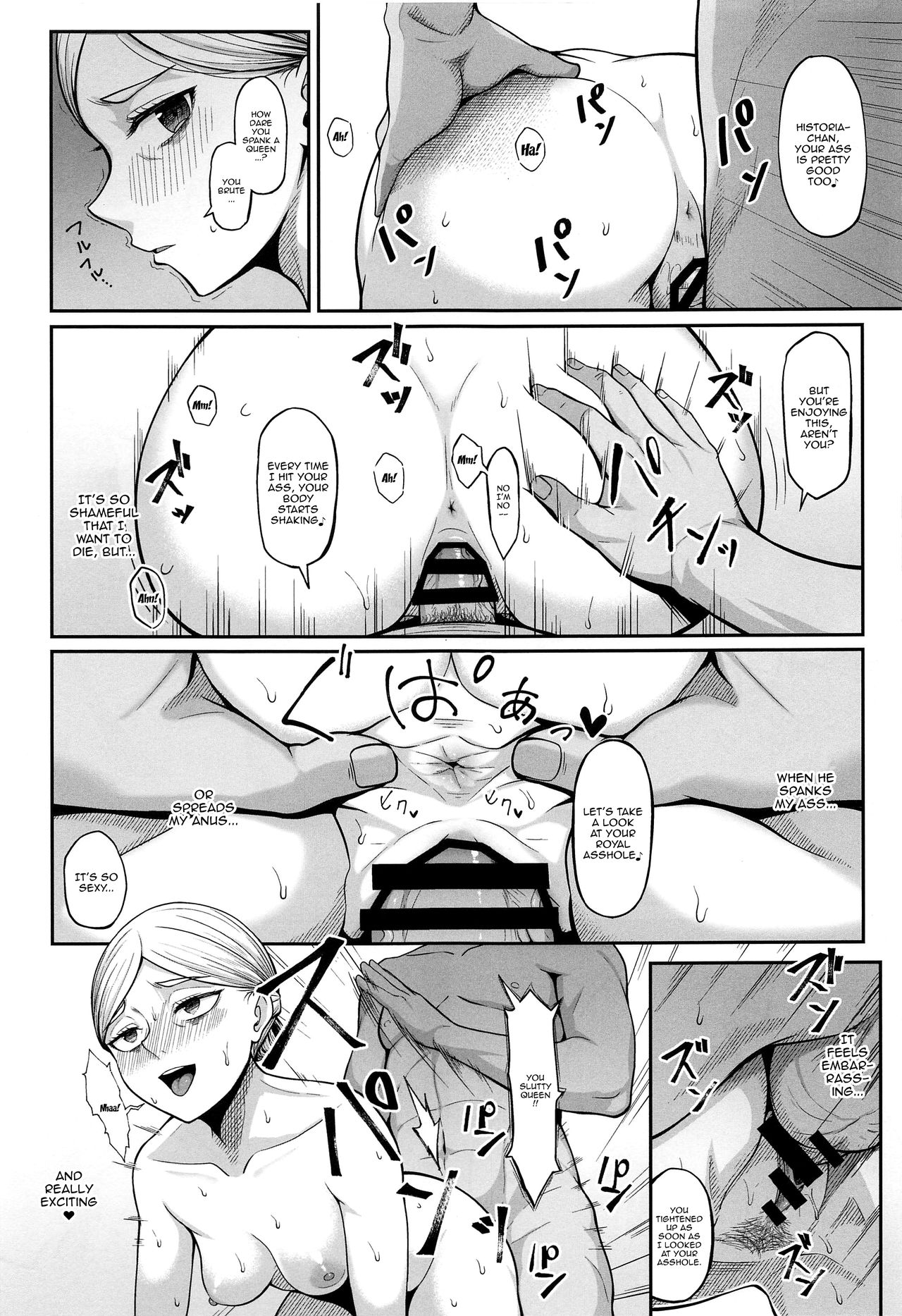 Kairaku Ochi shita Botebara Joou Historia | If Historia Gives Into The Pleasure She'll Become A Pregnant Bellied Queen page 12 full
