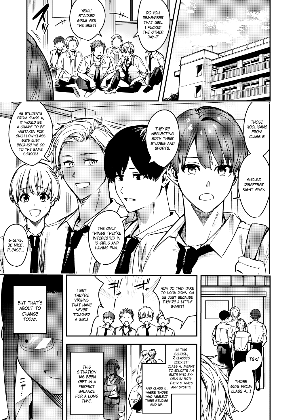 Shuudan Jotaika Gyaru, Ochiru | Mass-Gender Bended Gyarus, Fall into Depravity page 2 full