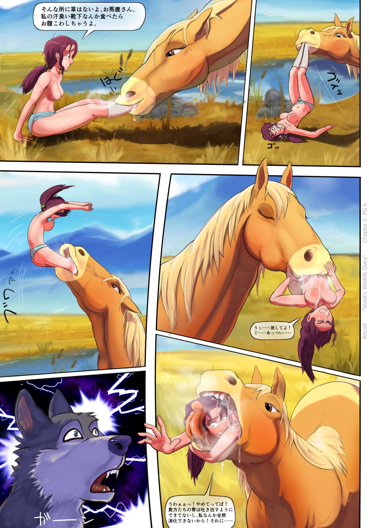 第1話 : コロラドの野生馬 - バイオレットの野生生物日記 page 8 full