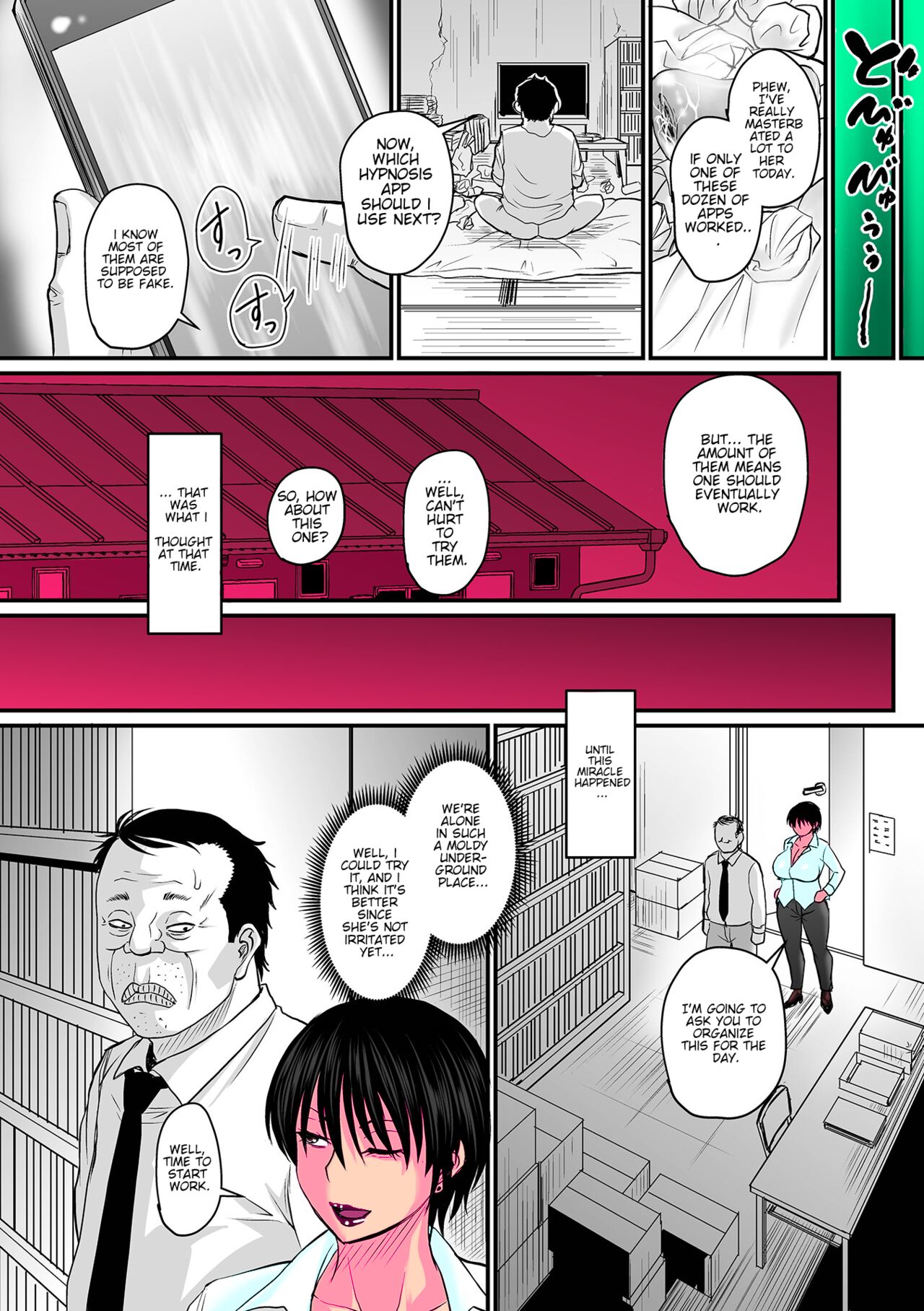 Saimin Joushi | Hypnosis Boss     50% Colored page 5 full