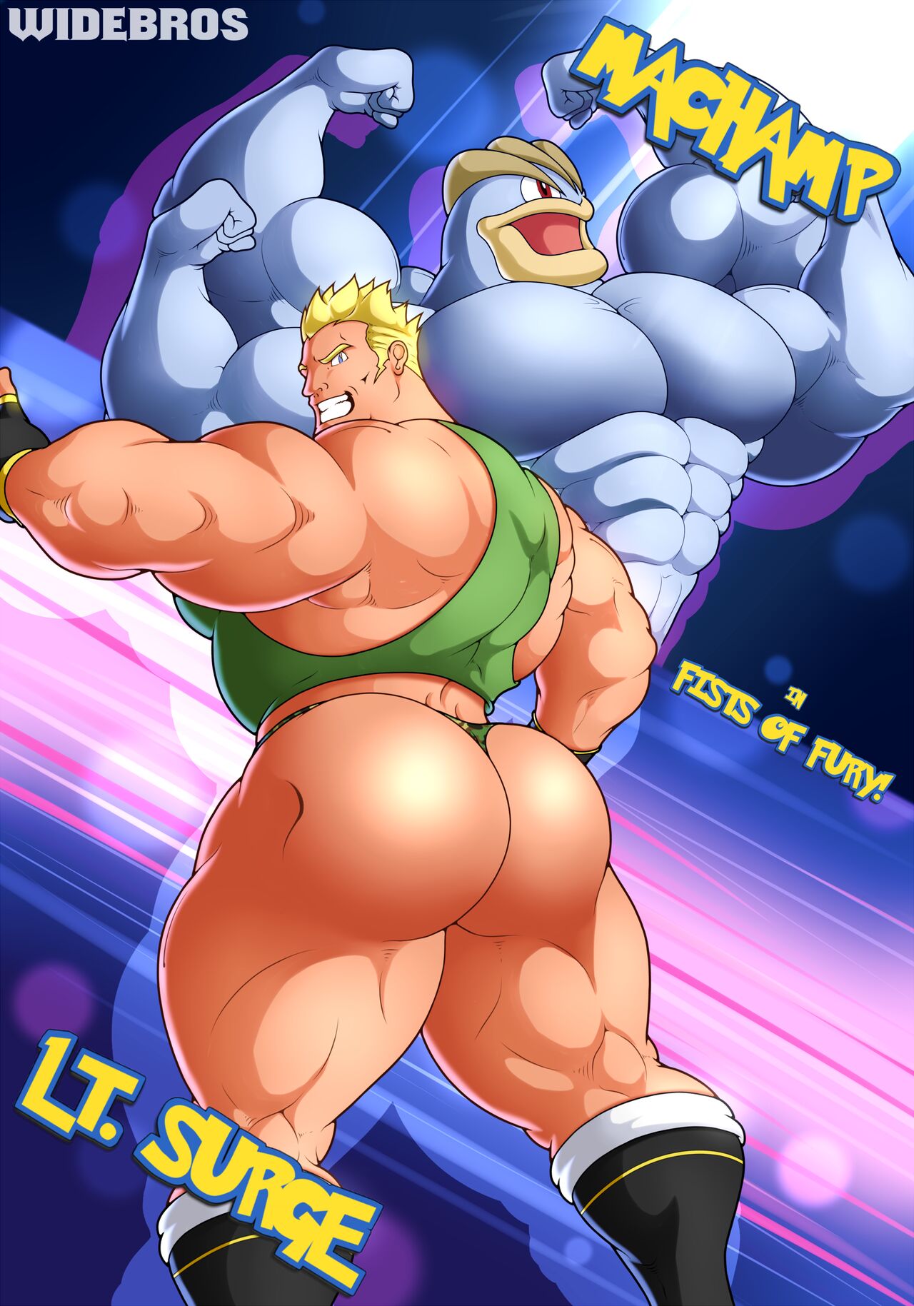 Machamp in fists of fury!  with LT. Surge page 1 full