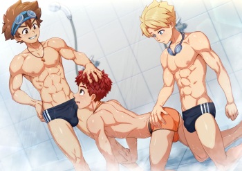 [Suiton00] Digimon - Tai X Izzy X Matt #1 cover