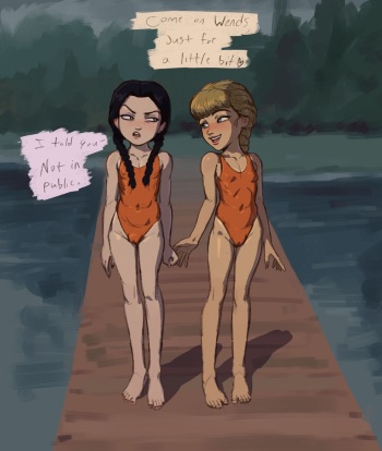 [Pears] Wednesday n Amanda (The Addams Family) cover