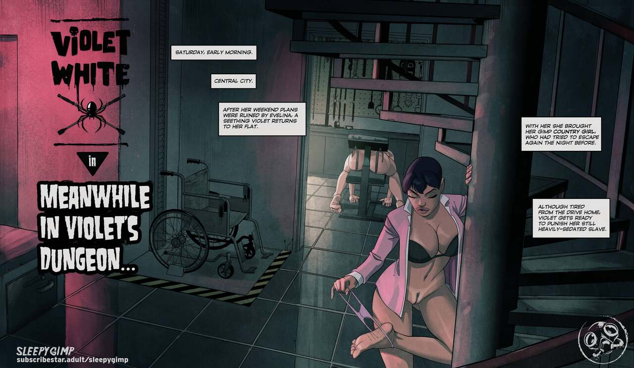 SLEEPYGIMP - VIOLET WHITE: MEANWHILE IN VIOLET'S DUNGEON page 1 full