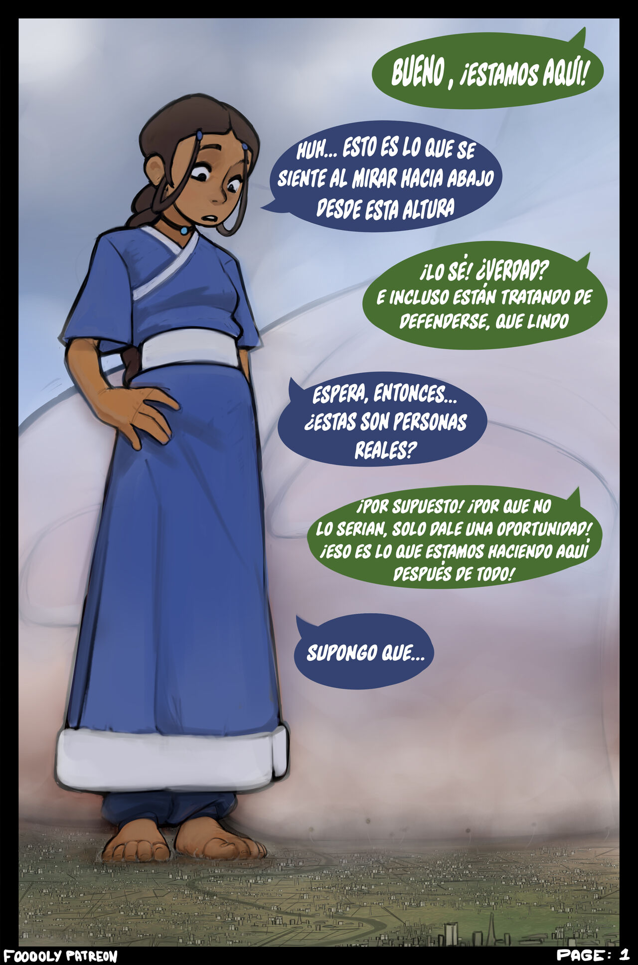 Avatar Comic page 1 full