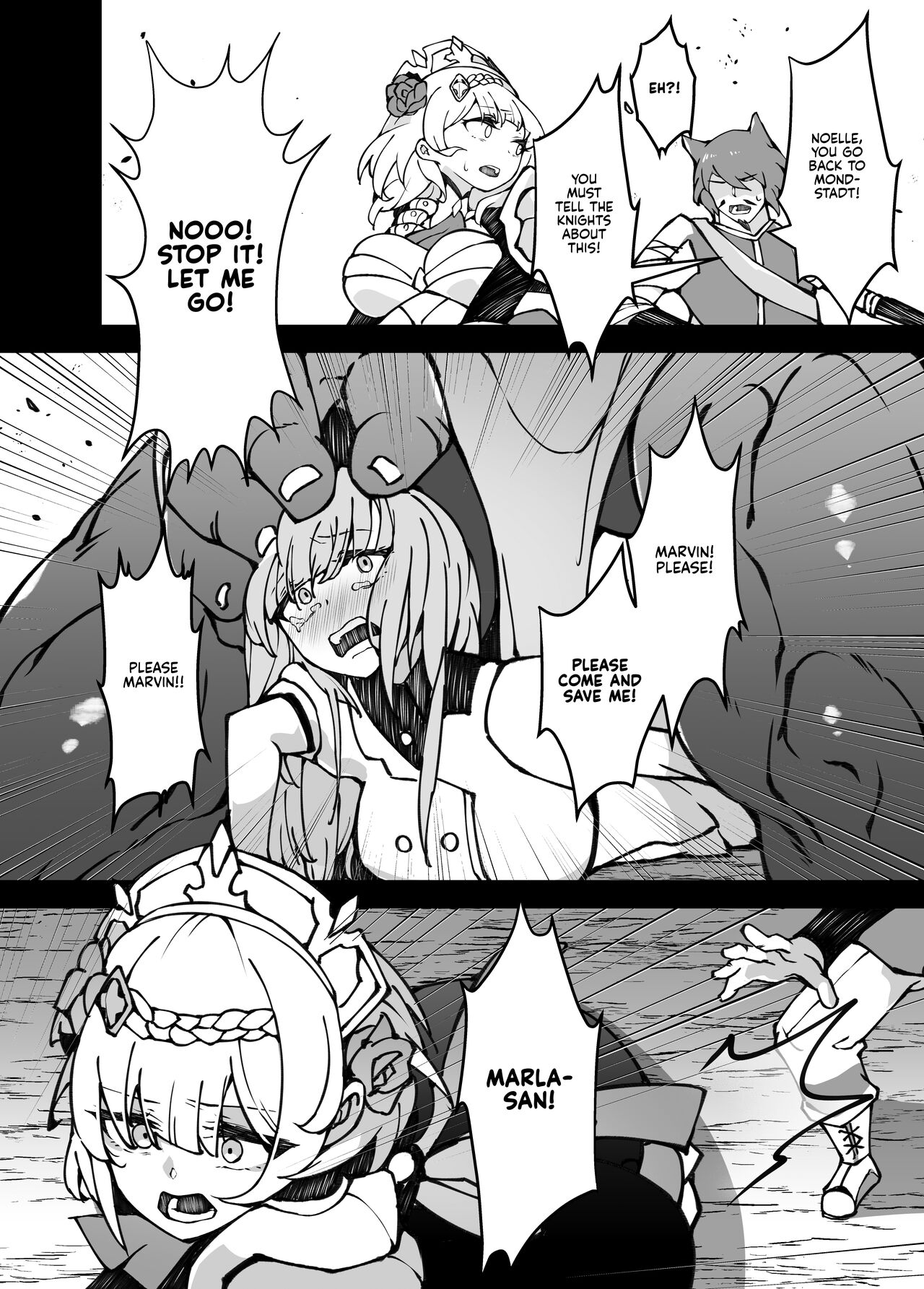 The Attack of the Hilichurls II ~The Invasion's Prelude~ Noelle,Chivalric Blossom that withered~ page 11 full
