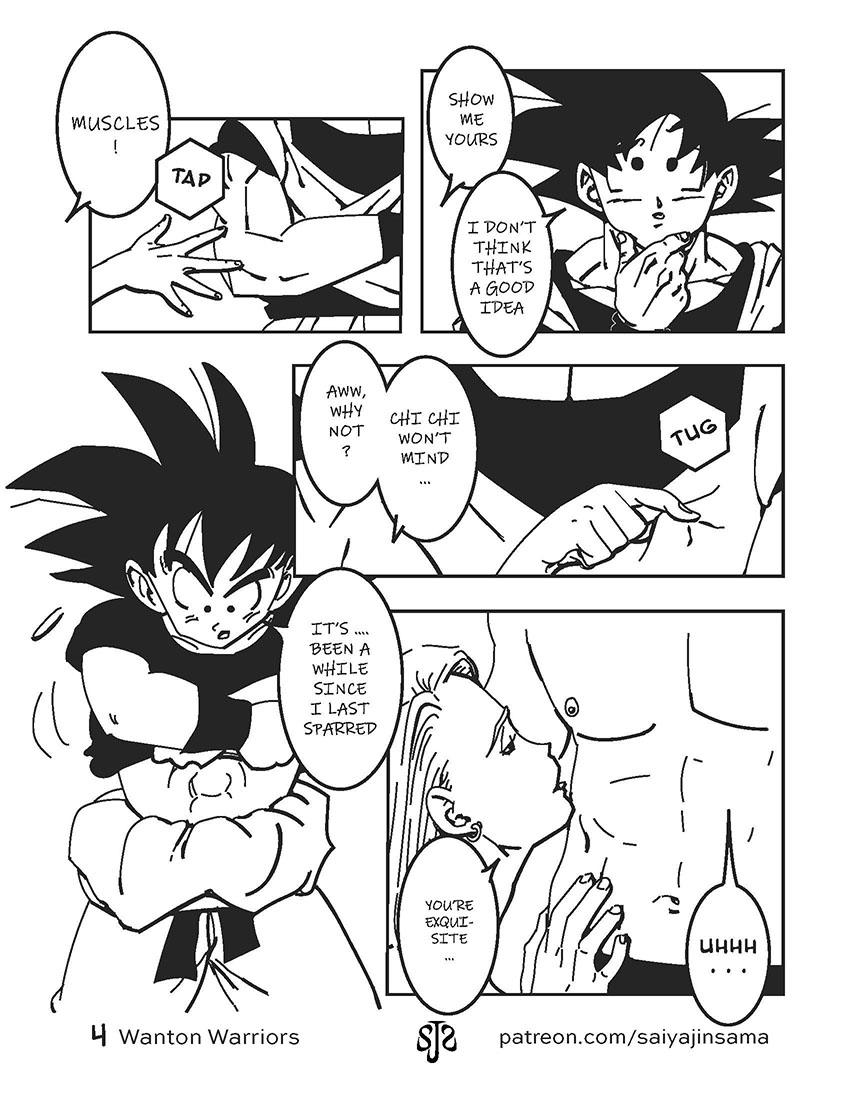 Wanton Warriors #1 - Goku, #18 & Vegeta page 5 full