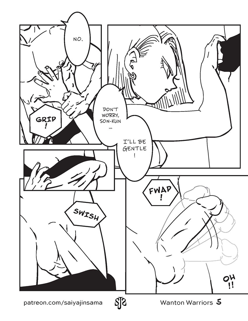 Wanton Warriors #1 - Goku, #18 & Vegeta page 6 full