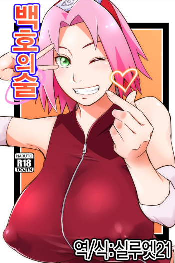 (C100) [Karakishi Youhei-dan Shinga (Sahara Wataru)] Hyakugo no Jutsu | 백호의 술 (Naruto) [Korean] cover