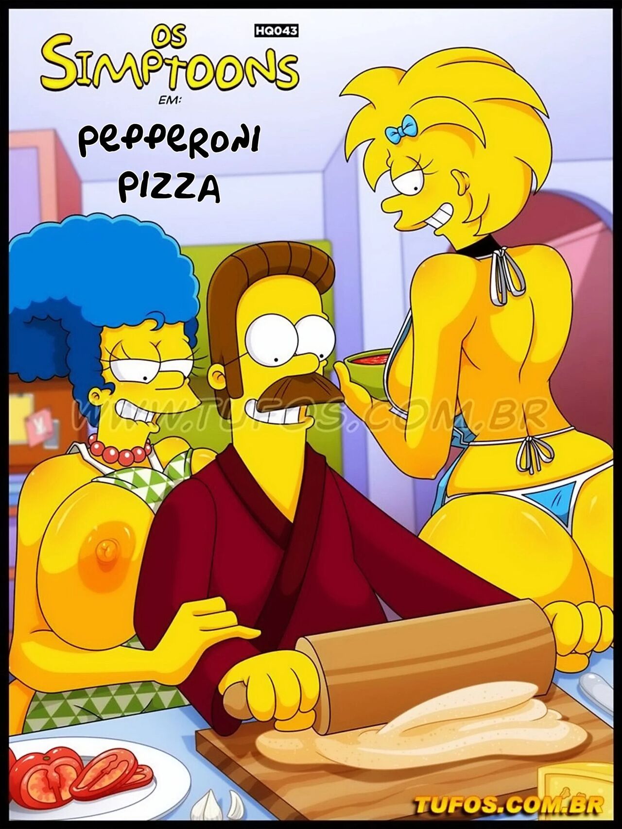Os Simptoons  -Pepperoni Pizza- 43 - english page 1 full