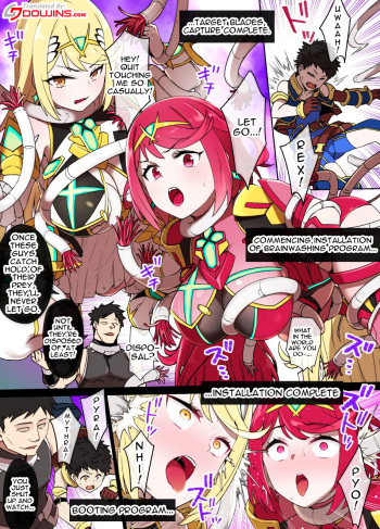 [Kusayarou] Homura & Hikari Sennou NTR Manga 14P | Homura & Hikari Brainwashing NTR (Xenoblade 2) [English] {Doujins.com} cover
