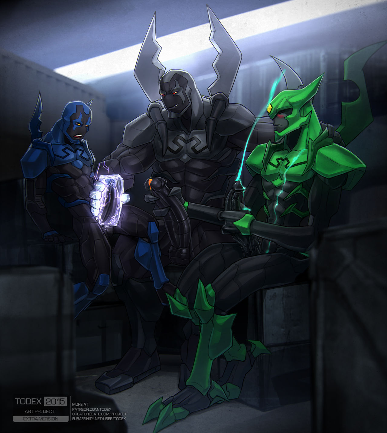Black + Blue + Green Beetle page 3 full
