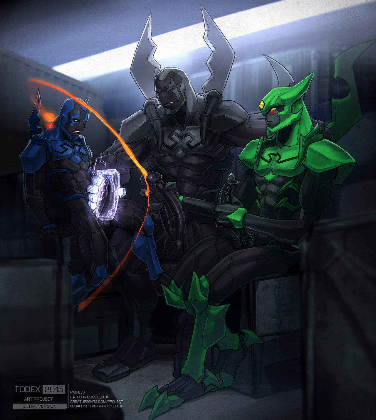 Black + Blue + Green Beetle page 4 full