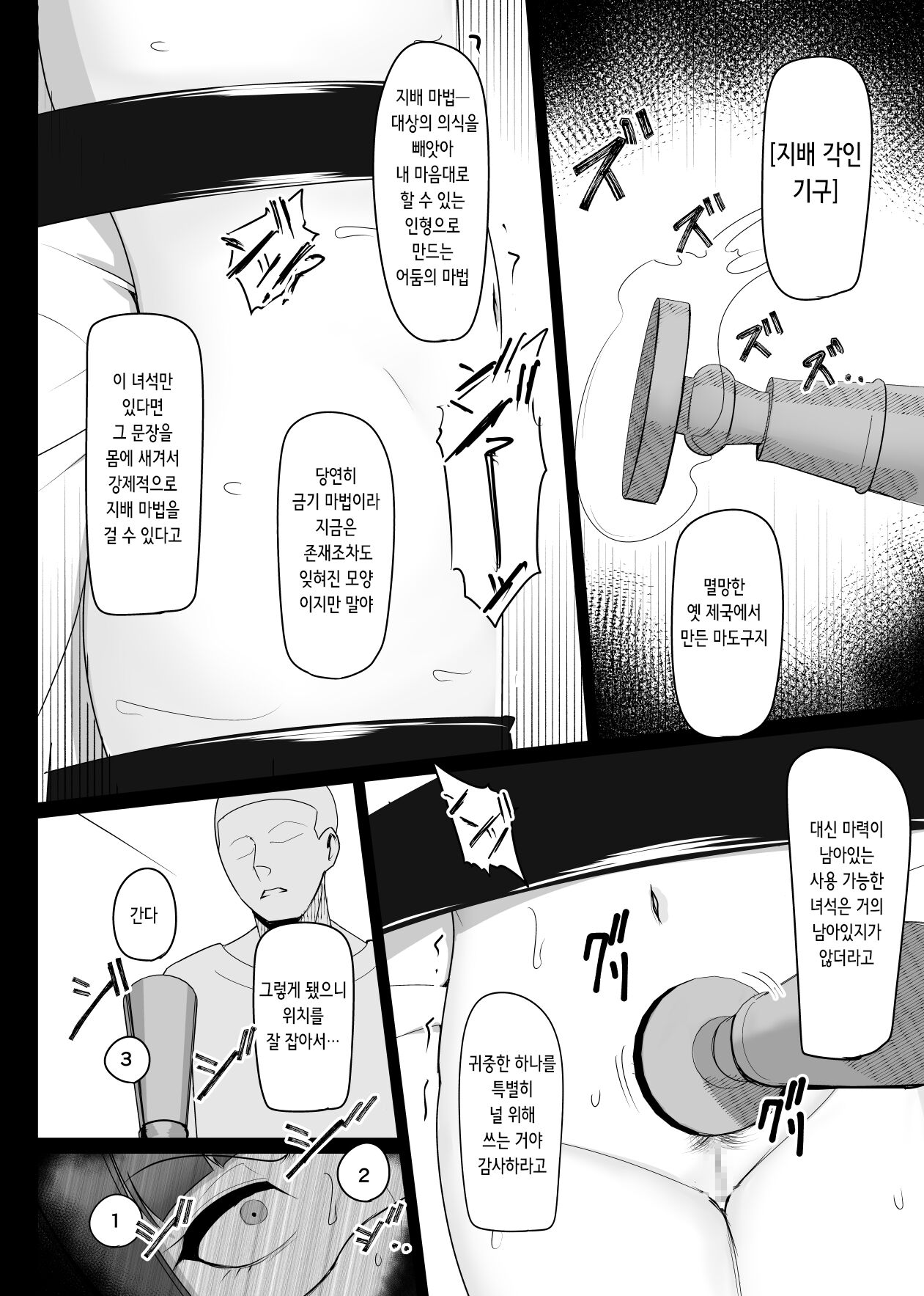 Shihai Kokuin Takabisha na Onna Majutsushi ga Shiranai Aida ni Omocha ni Sareru | 지배 각인 고압적인 여마법사가 자신도 모르는 새에 장난감이 되다 page 12 full