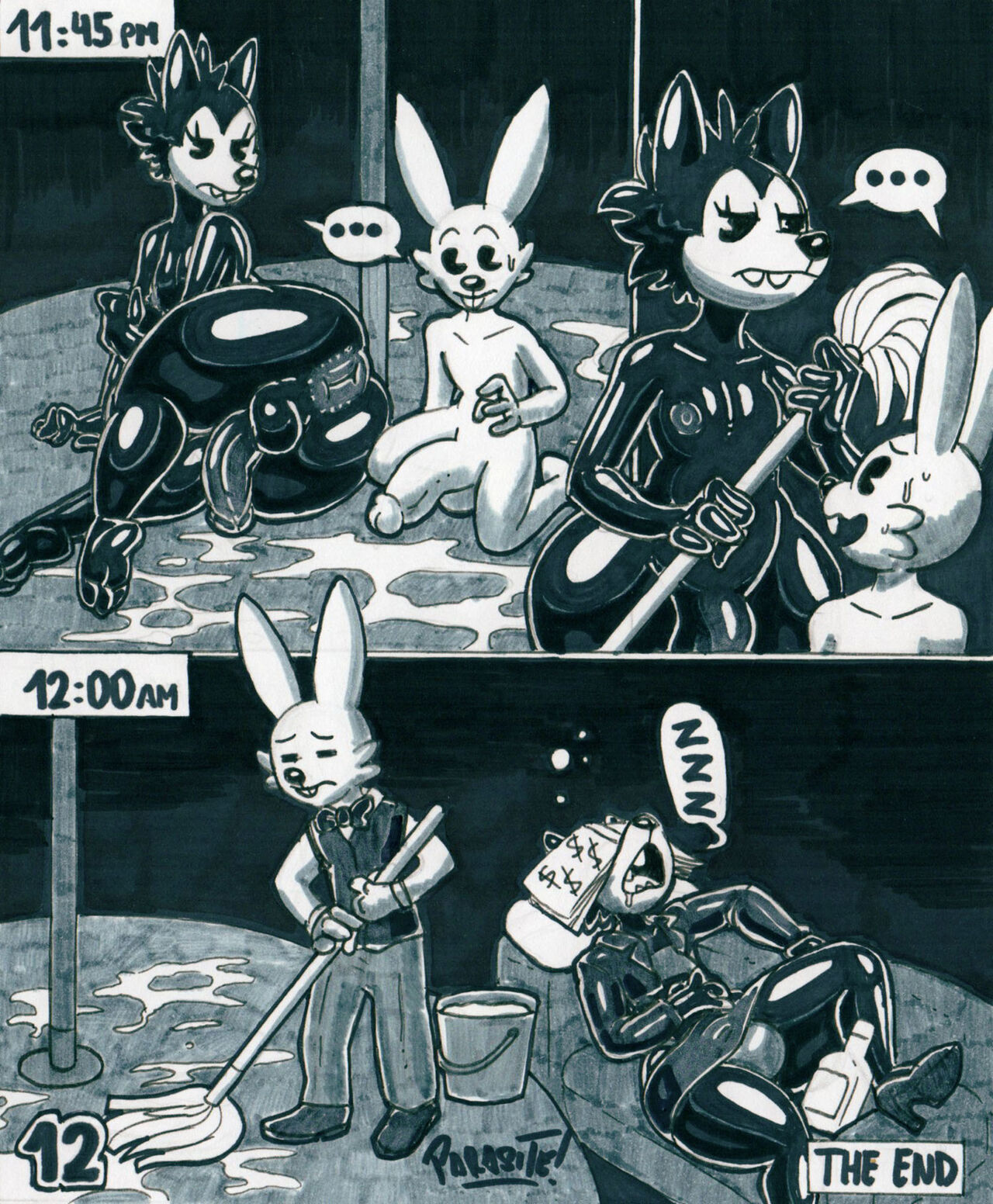 Wolf and Rabbit after work page 12 full