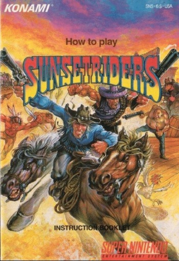 Sunset Riders Manual cover