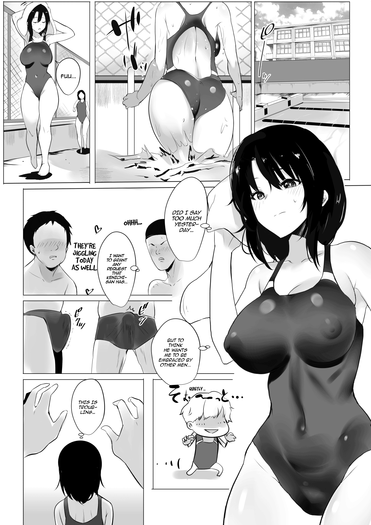 Boku dake ni Amaesasete Kureru Kyonyuu JK Tsuma o Hoka no Otoko ni Dakasete Mita page 11 full