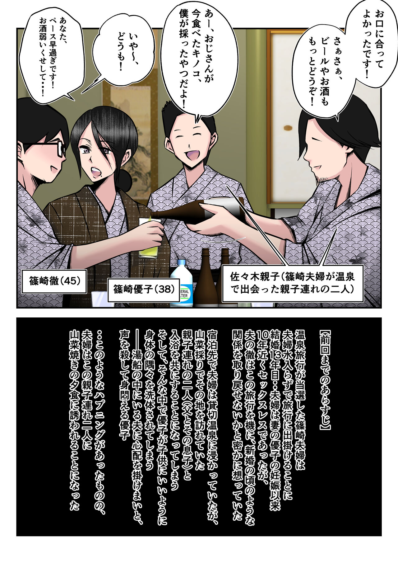 Onsenryoukode oyakozureno futarini tsumawo netorareta hanashi  ~ yoitsubureta ottono kaomaede tsumaga nandomo hamerareta shinya~ page 6 full