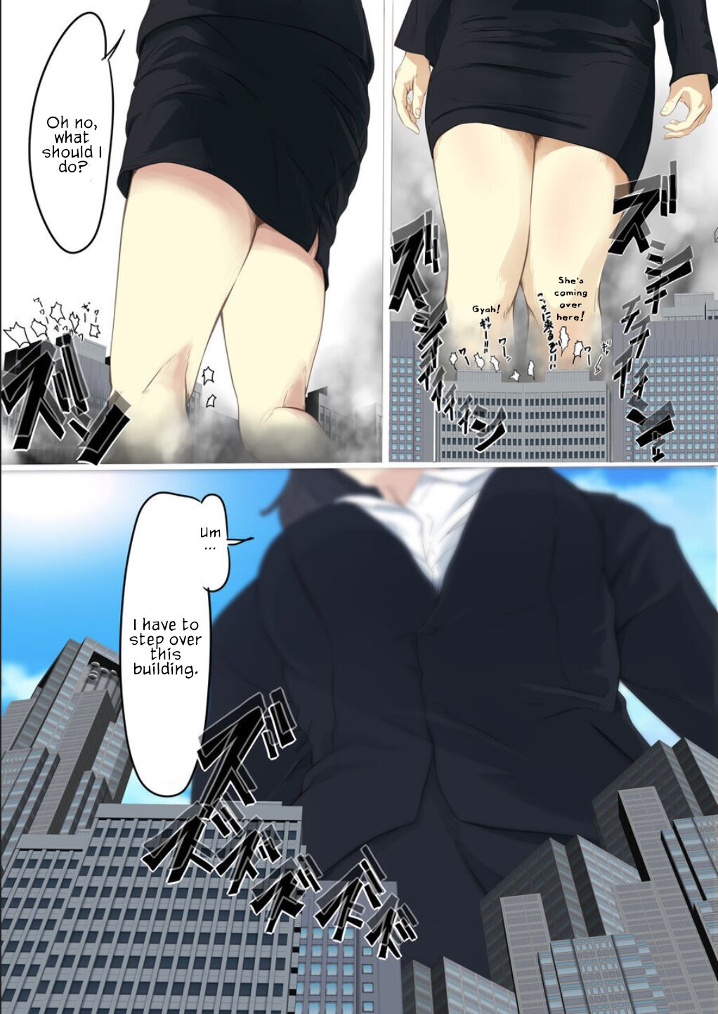 Kyodai Musume Short Short Saito Shizue no Baai |  Giantess short story: Saito Shizue’s case page 10 full