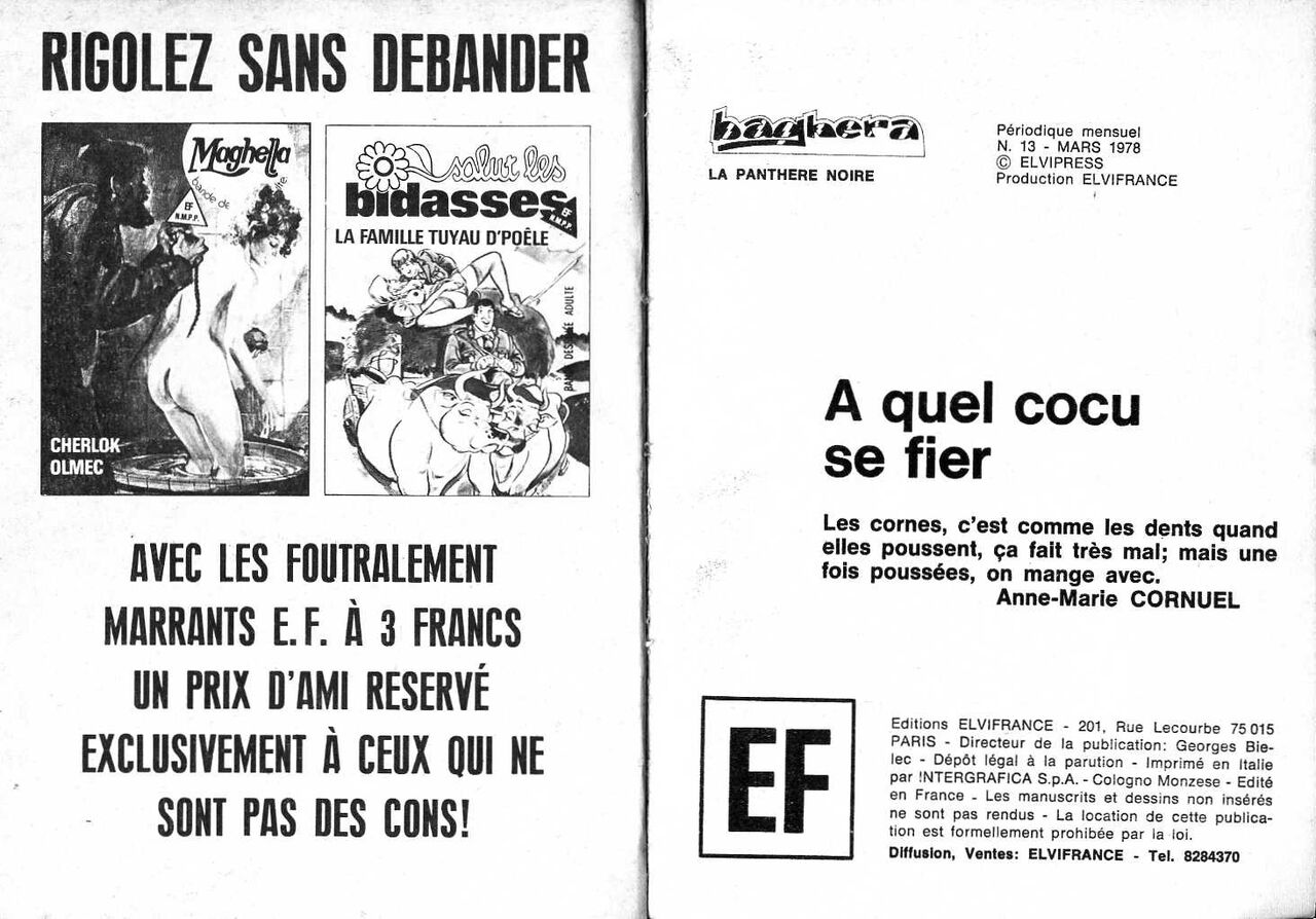 PFA - Elvifrance - Baghera #13 A quel cocu se fier page 2 full