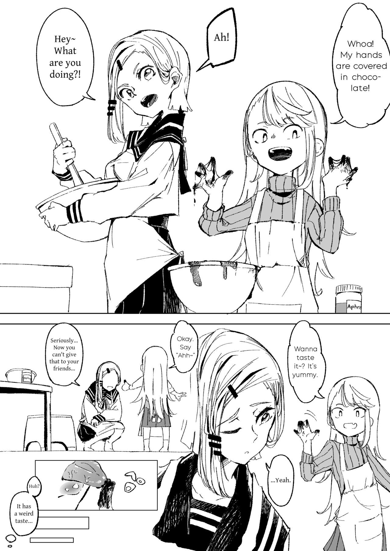 Choco no Ajimi wo Suru Shimai | Sisters Tasting Chocolate page 2 full