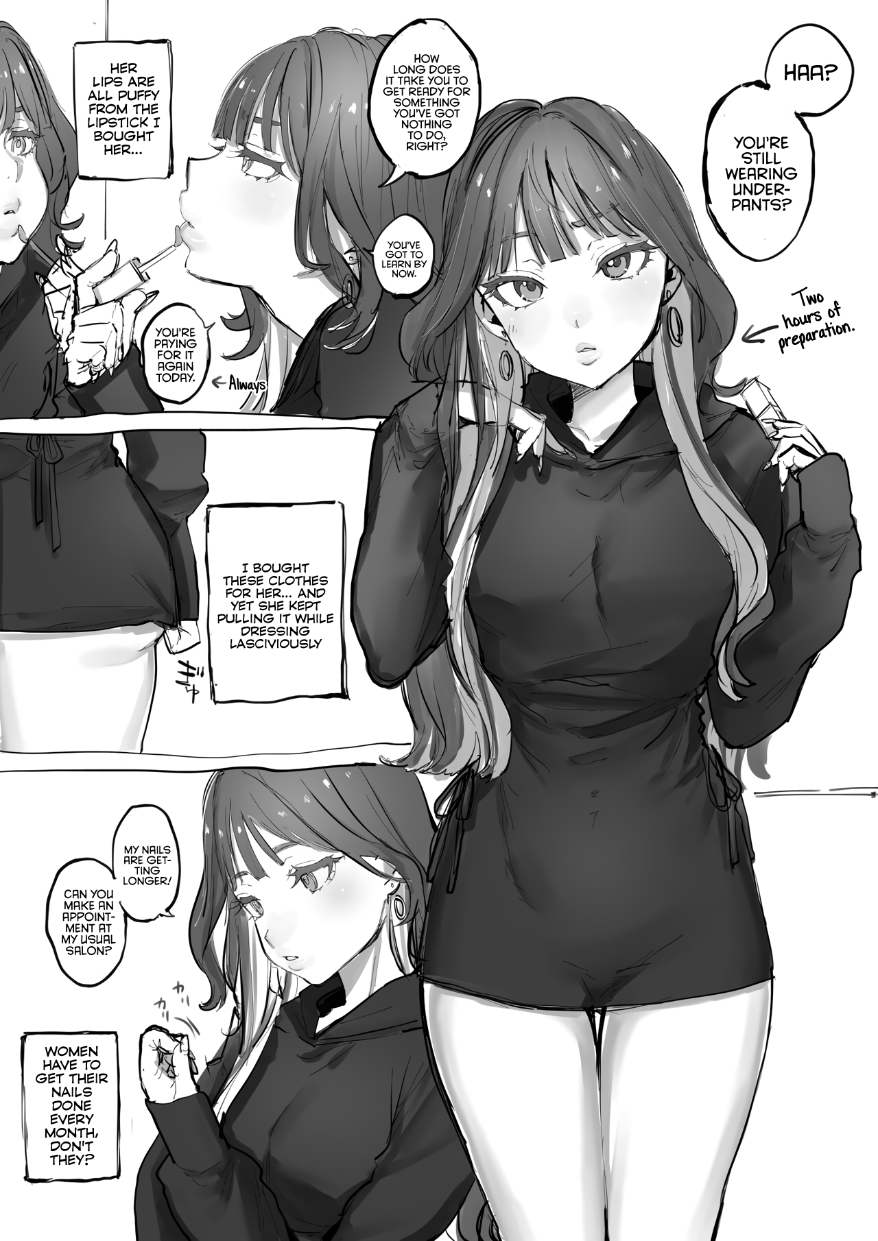 The Story of a Domineering Neet Feeding His Girlfriend page 1 full
