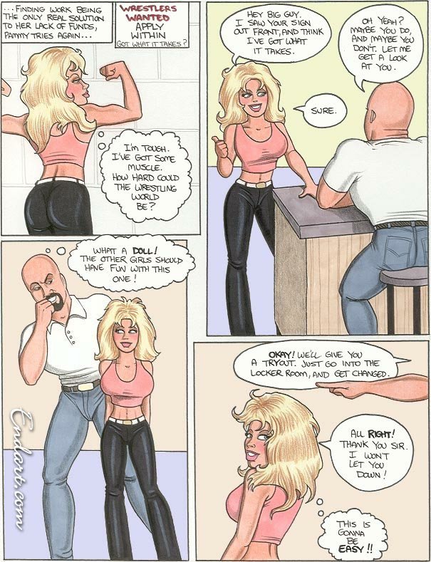 - Spanking Pamalee #10 - Wrestling Match page 2 full