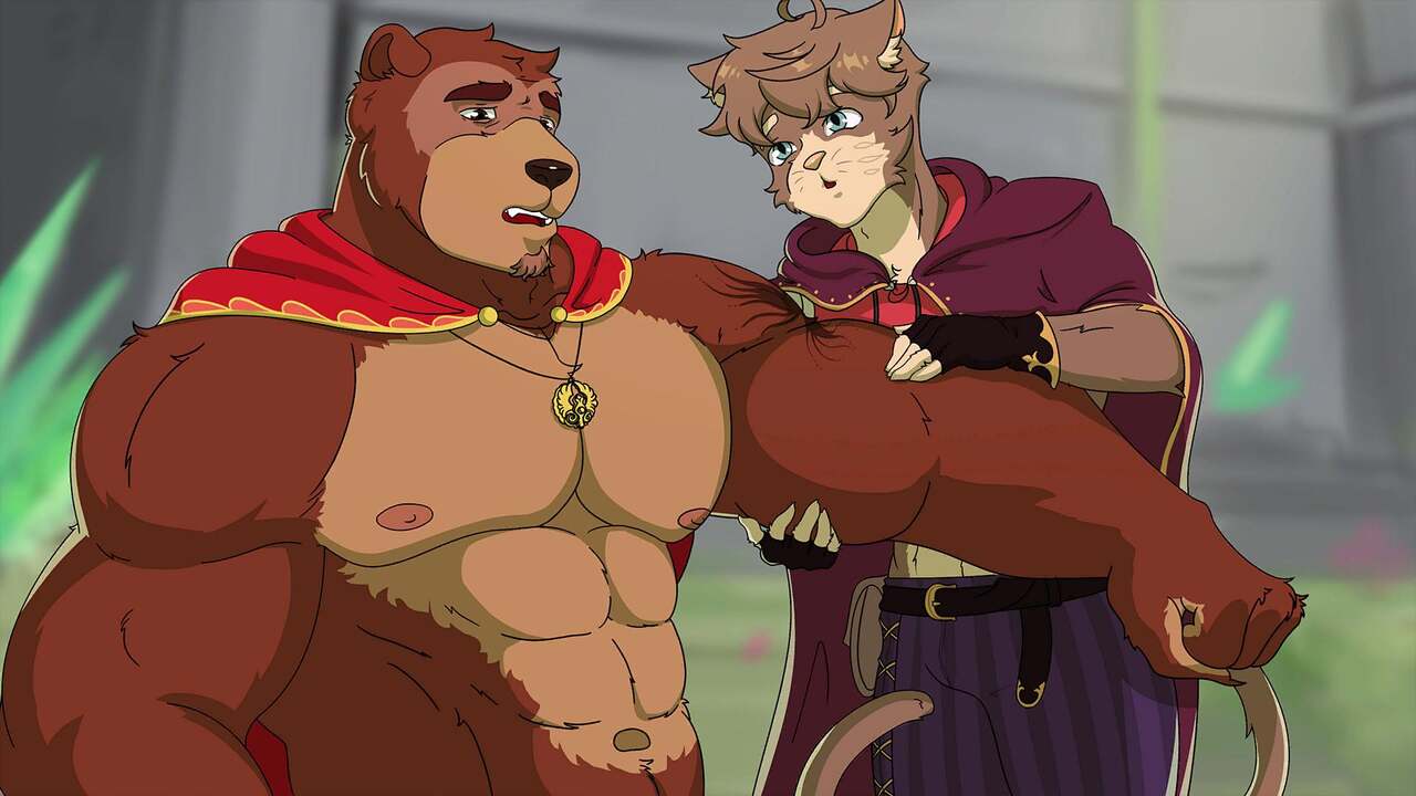 Burrow of the Fallen Bear A Gay Furry Visual Novel CG - Page 12 - Comic  Porn XXX