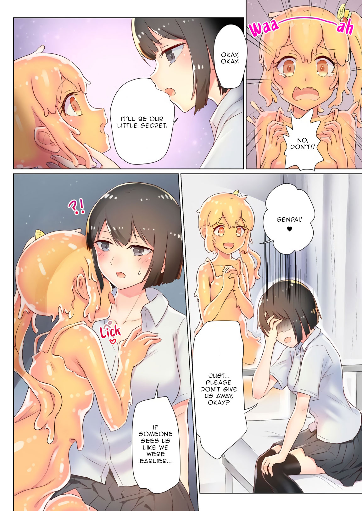 Senpai, Watashi o Tabete kudasai ~Jelly-ka Shoujo to Toromitsu Ecchi~  | Eat me, Senpai! ~The Gelatin Girl and the Thick, Lewd Nectar~ page 12 full