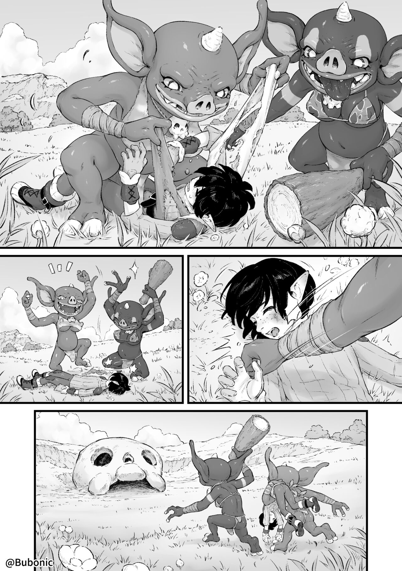 Mesu Bokoblin ni Osowareru Hanashi | 암컷 보코블린에게 덮쳐지는 이야기 page 3 full