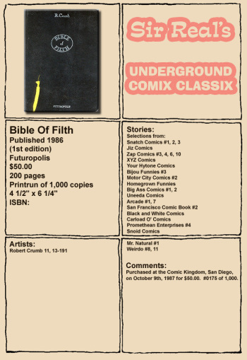 Bible of Filth complete cover