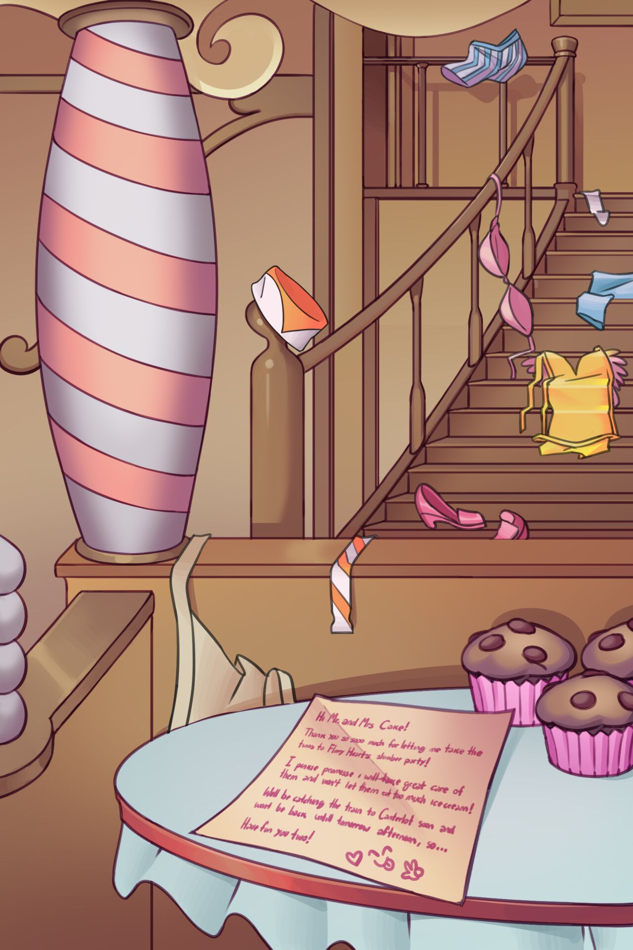 Mr. & Mrs. Cake's free night page 1 full