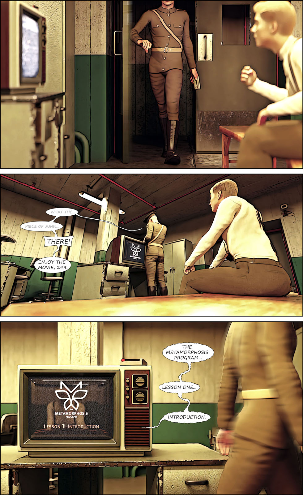 Metamorphosis - Gender-Transformation Comic page 3 full