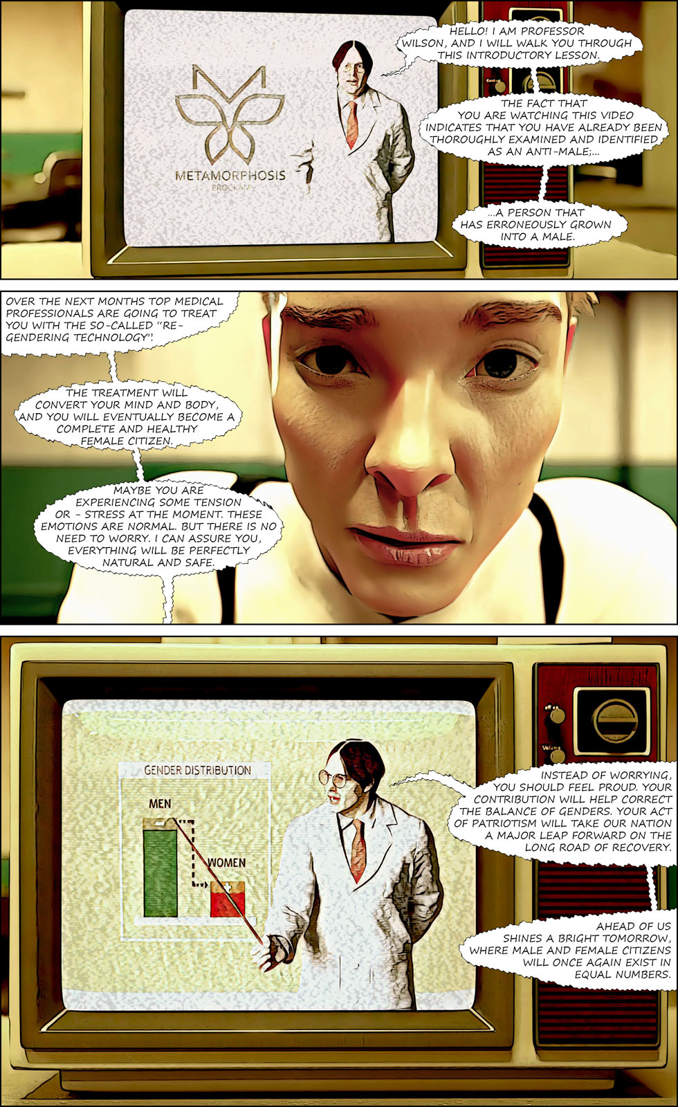 Metamorphosis - Gender-Transformation Comic page 4 full