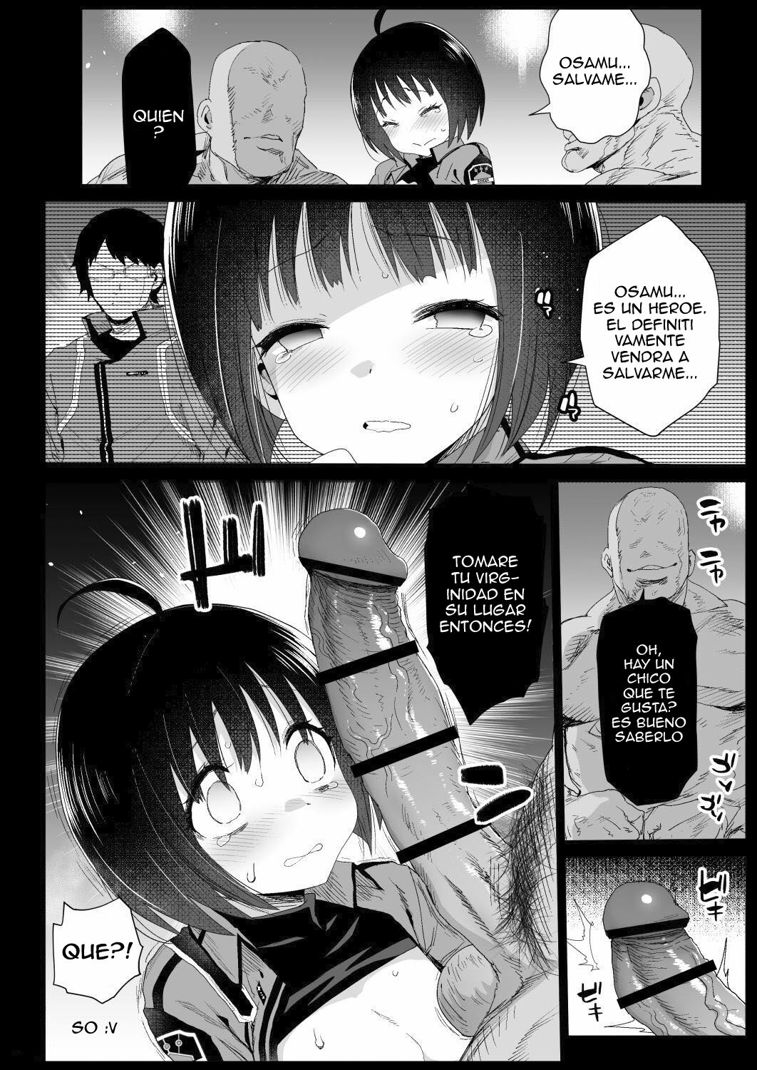 Amatori Chika 14 Sai Warui Ossan ni Okasareru! | World Trigger Border Rape File 2 - Chika Amatori Is Going To Get Raped By Some Bad Men! page 9 full