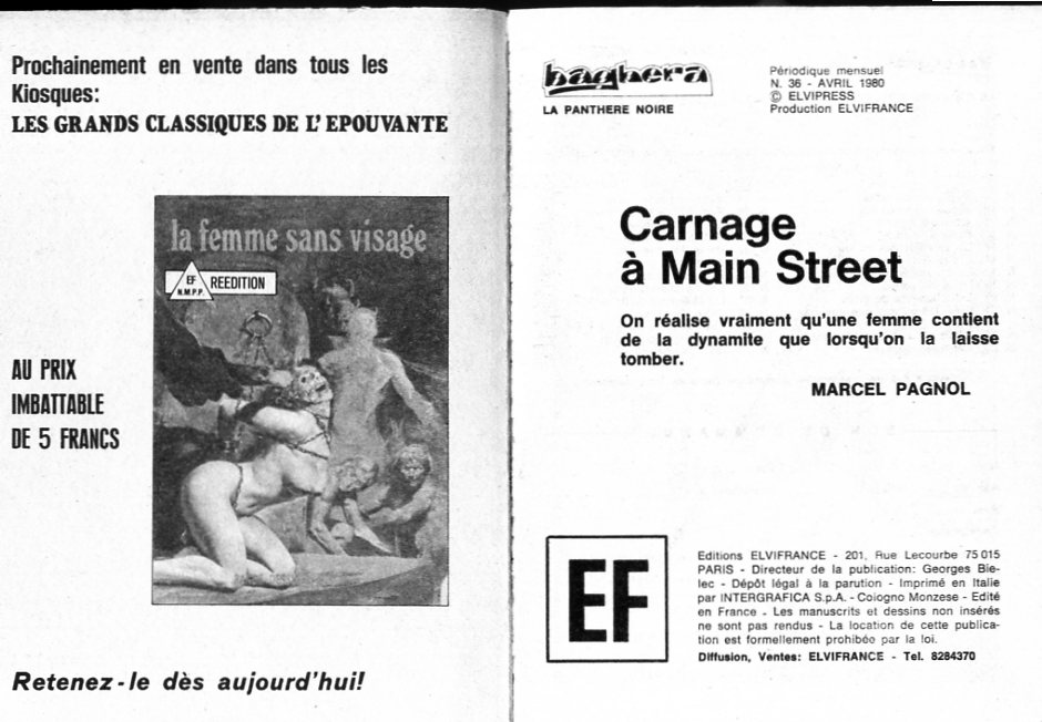 PFA - Elvifrance - Baghera #36 Carnage à Main Street page 2 full