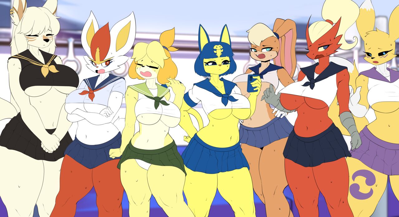 Burgerkiss Train Girls - Part 3 Group Shots + Background Girls page 12 full