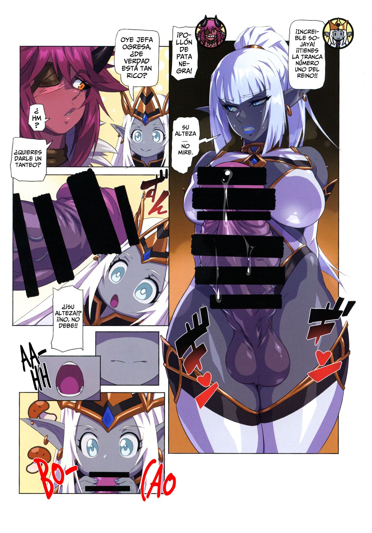 Ogresas Contra Elfas Oscuras ~ La Gesta de La Gestación - Ogre tai Dark Elf Ogre Hanshoku Dai Sakusen page 12 full