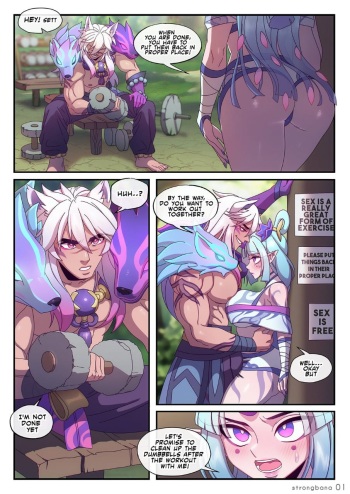 [Strong Bana] Sett x Soraka spirit blossom (Short Comic) cover