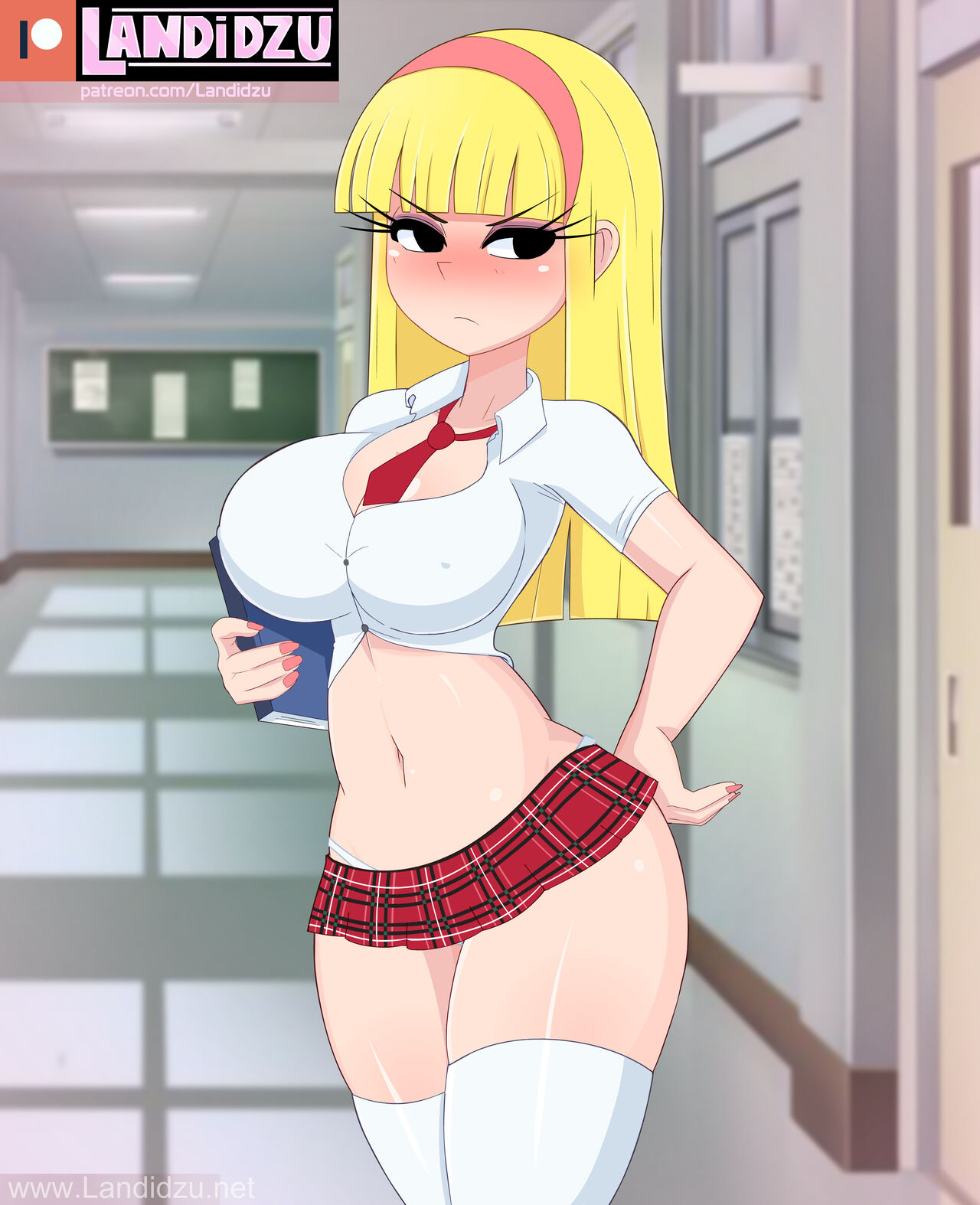 Kick Buttowski /The Valkyrie Cosplay And Blonde College Uniform | Landidzu page 12 full