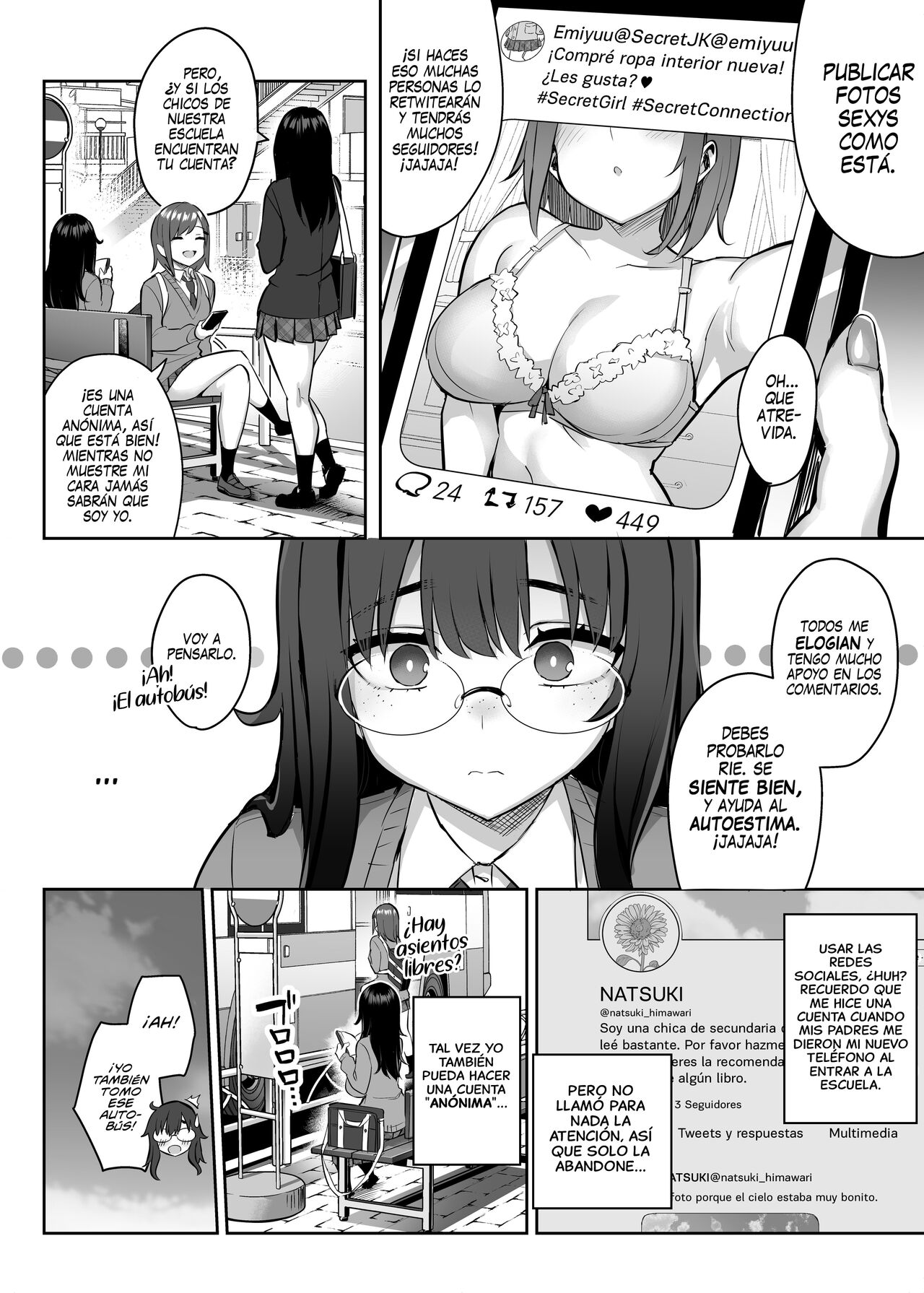 Moto InCha no Kyonyuu Yariman Imouto ga Erosugite, Onii-chan wa Mou...!! 0 ~Jimiko no Watashi ga Kawatta Riyuu~ | ¡¡No puedo con mi Hermanita comelibros ahora que se convirtió en una puta...!! 0 page 6 full